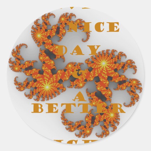 天の銀河は良い日と良い夜を持っている ラウンドシール (正面)