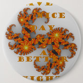 天の銀河は良い日と良い夜を持っている 缶バッジ (正面)