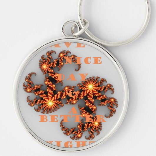 天の銀河:よい1日を、そしてよりよい夜を キーホルダー (正面)