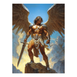天の鍛造のチャンピオン Archangel Michael フォトプリント