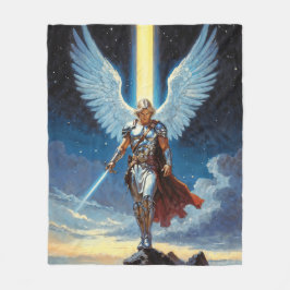 天の門の守護者 大天使ミカエル フリースブランケット