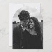 天の門の形のウェディング招待状の写真 招待状 (裏面)