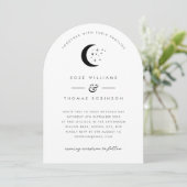 天の門の形のウェディング招待状の写真 招待状 (スタンド正面)