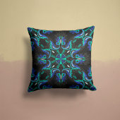 天の開花星枕の黒 クッション