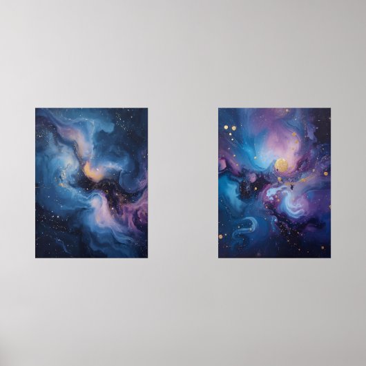 天の開花：動いている星雲 (正面)