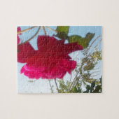 天の開花：空に対するバラ ジグソーパズル (横)