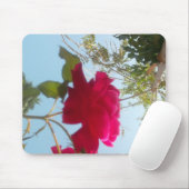 天の開花：空に対するバラ マウスパッド (マウス)