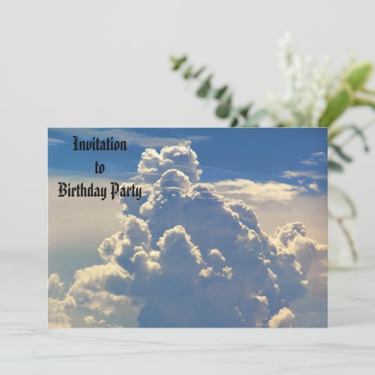 天の雲招待 招待状 (スタンド正面)