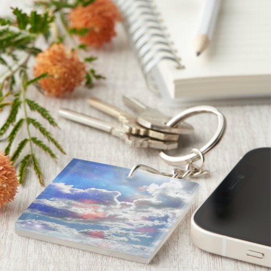 天の雲 キーホルダー (正面右)