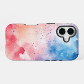 天の霞 – 鮮やか水彩携帯電話ケース iPhone 16ケース (裏面横)