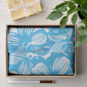 天の青い植物アジサイの花 薄葉紙 (ギフト)