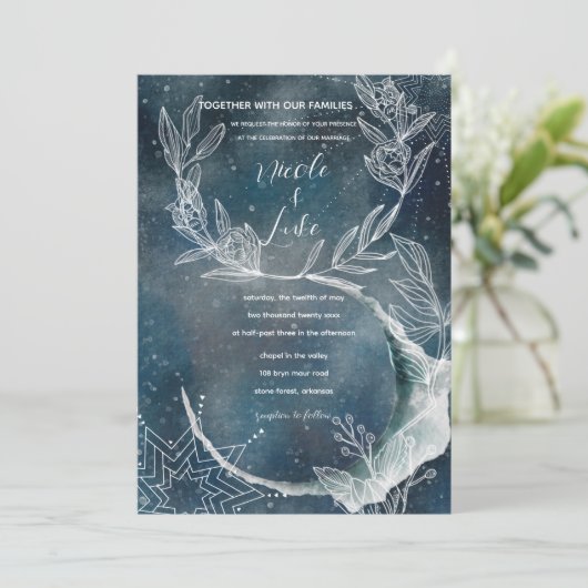 天の青い花の月 招待状 (スタンド正面)