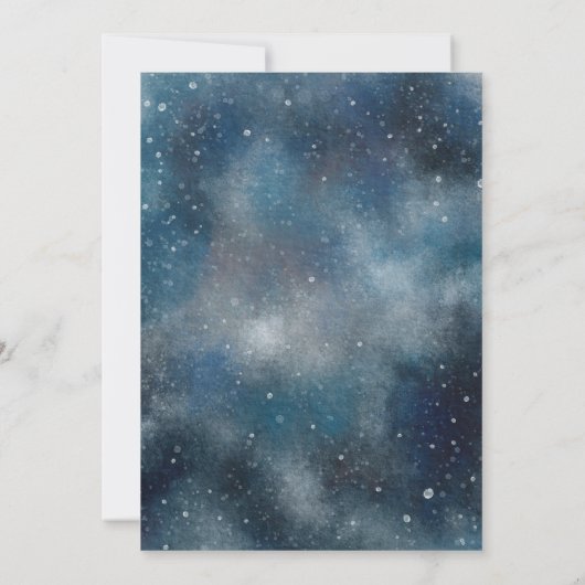 天の青い花の月 招待状 (裏面)