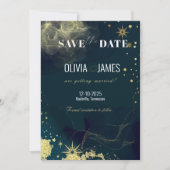 天の青い銀河 Save the Date 結婚カード 招待状 (正面)