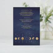 天の青金三日月相結婚式 エンクロージャーカード (スタンド正面)