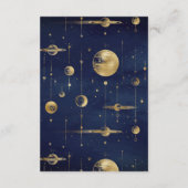 天の青金三日月相結婚式 エンクロージャーカード (裏面)