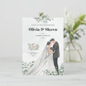 天の静謐　結婚式招待状 招待状 (スタンド正面)