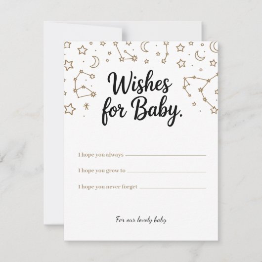 天の願いベビー-カスタム願い事 シーズンカード (正面)