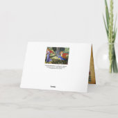 . .天の風景で花を集める天使 シーズンカード (裏面)