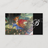 . .天の風景で花を集める天使 名刺 (裏面)