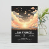 天の魔法の星空デジタル誕生日 招待状 (スタンド正面)