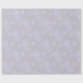 天の魔法の雪片パターン ラッピングペーパー (フラット)