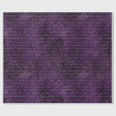 天の魔法紫の書法 ラッピングペーパー (フラット)