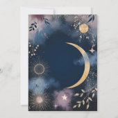 天の魔法　月と星のウェディング 招待状 (裏面)