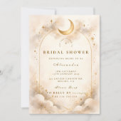 天の黄金のアーチ ブライダルシャワー 招待状 (正面)