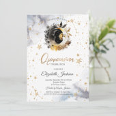 天の黄金の太陽、月、星の花のキンチャネラ 招待状 (スタンド正面)