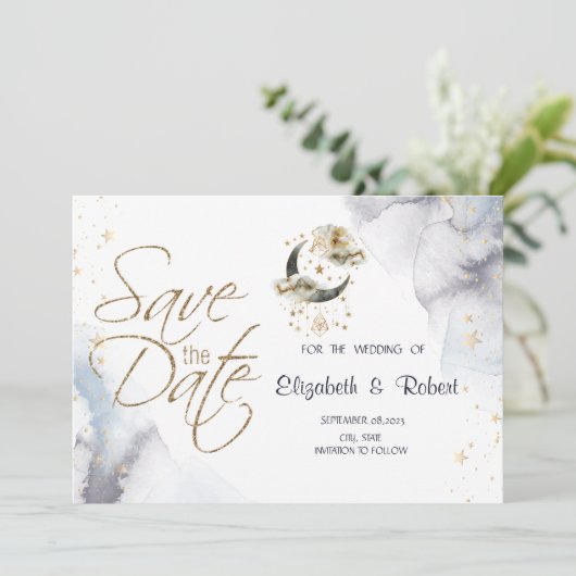 天の黄金の月と星 セーブザデート (スタンド正面)