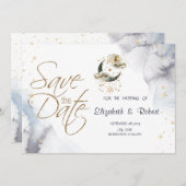 天の黄金の月と星 セーブザデート (正面/裏面)