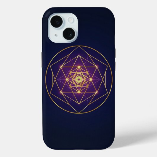 天の黄金曼荼羅 – 無限のバランス Case-Mate iPhoneケース (裏面)