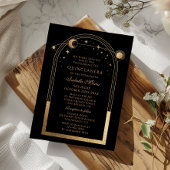 天の黒金　太陽　月　星　キンセアニェーラ 招待状