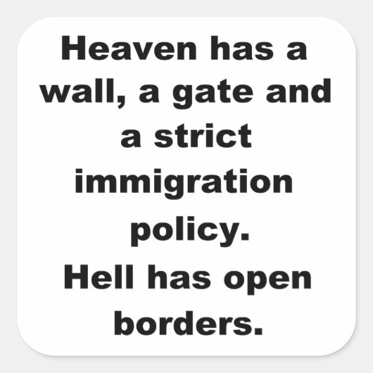 天は壁を戴く スクエアシール (正面)