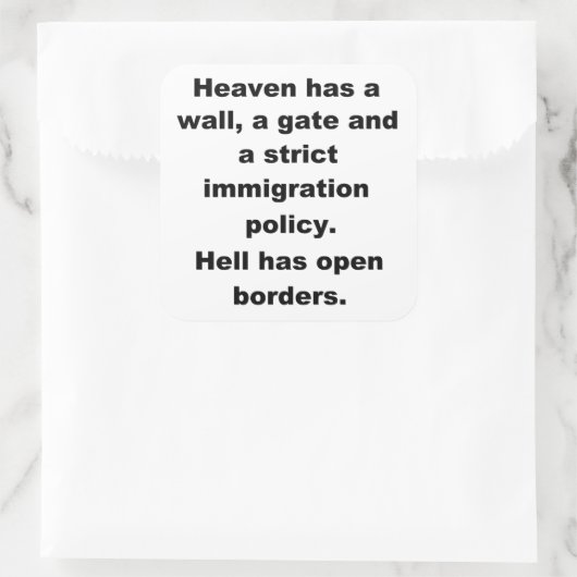 天は壁を戴く スクエアシール (バッグ)