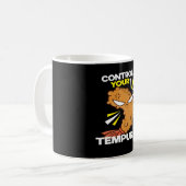 天ぷらの日本を支配する コーヒーマグカップ (正面左)