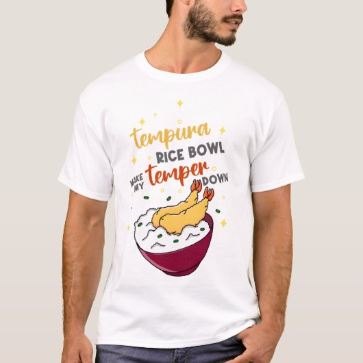 天ぷら丼 Tシャツ (正面)