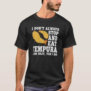 天ぷら引用文ラブエビとシーフード Tシャツ