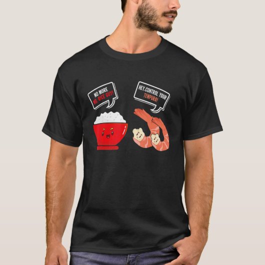 天ぷらu2013エビの海老を管理日本のする tシャツ (正面)