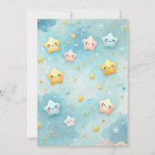 天をテーマにした赤ちゃんシャワー招待状 招待状 (裏面)