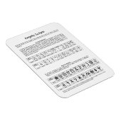 天アルファベットの天使の台本のグラフ マグネット (右側)