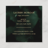 天エメラルド三日月 スクエア名刺 (裏面)