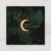 天エメラルド三日月 スクエア名刺 (正面)