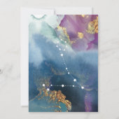 天エレガントテーマ魚座テーブル名カード 招待状 (裏面)