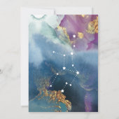 天エレガントテーマ《星座》乙女座表名カード 招待状 (裏面)