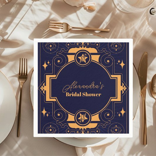 天エレガントブライダルシャワー スタンダードカクテルナプキン