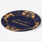 天エレガントブライダルシャワー ペーパープレート (アングル)