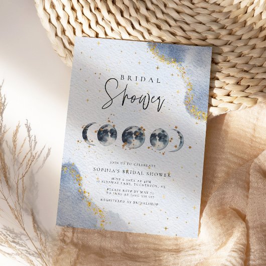 天エレガントブライダルシャワー 招待状