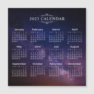 天エレガント川の2023年カレンダー 磁気カード